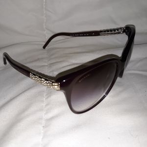 Bvlgari purple plum sunglasses diamond accents